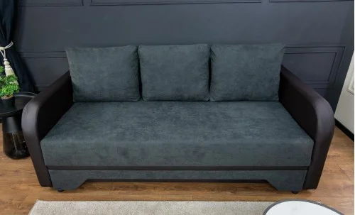 Canapea Extensibilă Corina Memory Mini, Gri închis