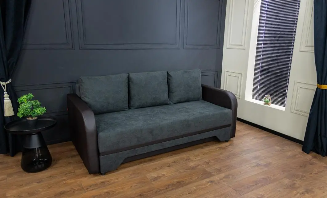 Canapea Extensibilă Corina Memory Mini, Gri închis