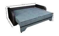 Canapea Extensibilă Corina Memory Max, Gri antracit 5