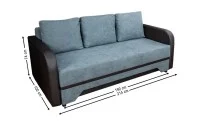 Canapea Extensibilă Corina Bonell Mini, Gri antracit 2