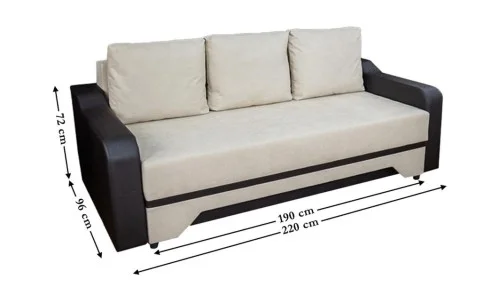 Canapea Extensibilă Royal Memory Mini, Bej deschis