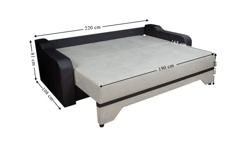 Canapea Extensibilă Royal Memory Max, Crem deschis