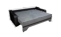 Canapea Extensibilă Royal Memory Mini, Maro deschis 5
