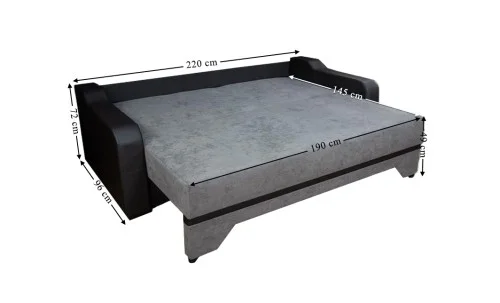 Canapea Extensibilă Royal Memory Mini, Maro deschis