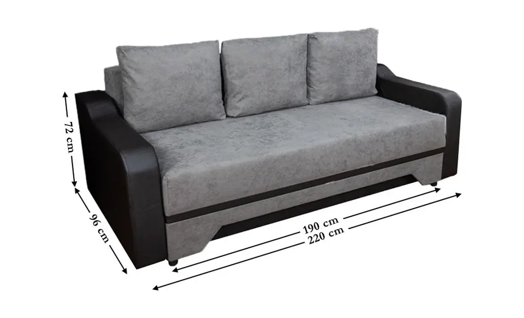 Canapea Extensibilă Royal Memory Mini, Maro deschis 1