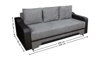 Canapea Extensibilă Royal Bonell Mini, Maro deschis