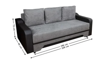 Canapea Extensibilă Royal Bonell Mini, Maro deschis