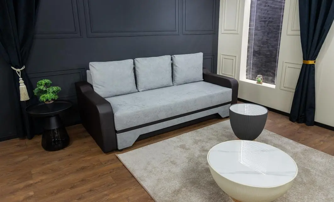 Canapea Extensibilă Royal Bonell Mini, Gri albastrui