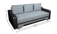 Canapea Extensibilă Royal Bonell Mini, Gri albastrui 2