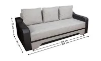 Canapea Extensibilă Royal Bonell Mini, Crem deschis 2