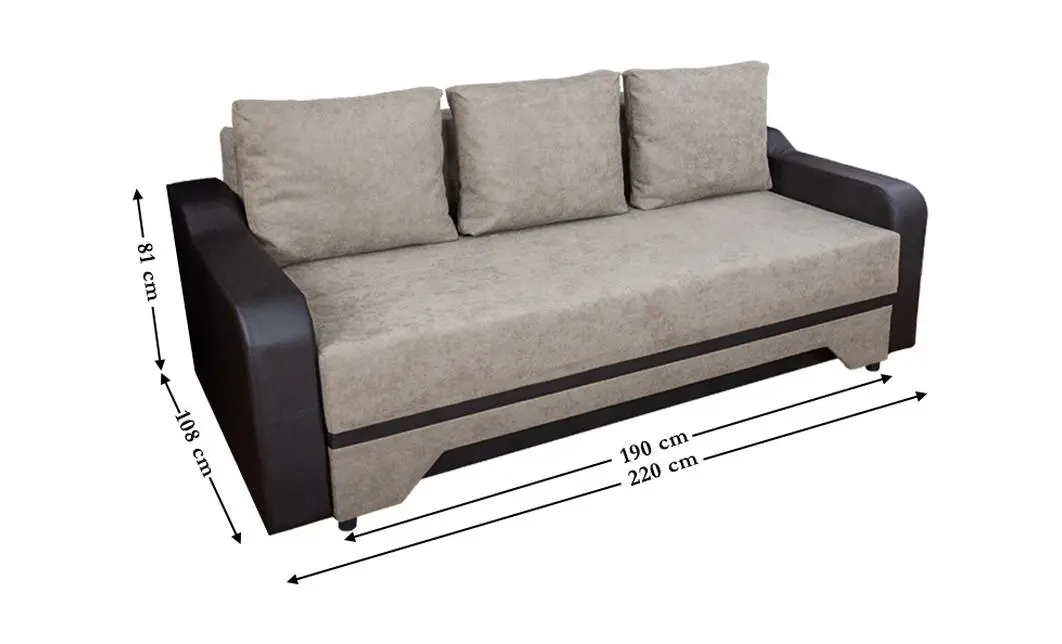 Canapea Extensibilă Royal Bonell Max, Crem 2
