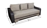 Canapea Extensibilă Royal Memory Mini, Crem 2