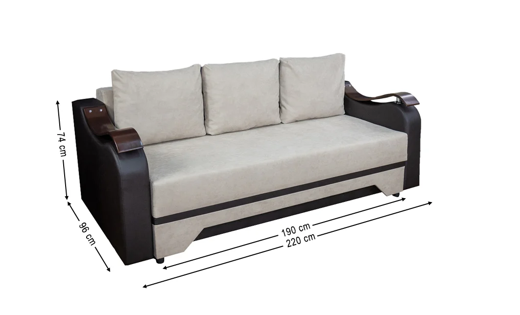 Canapea Extensibilă Sally Bonell Mini, Bej 1