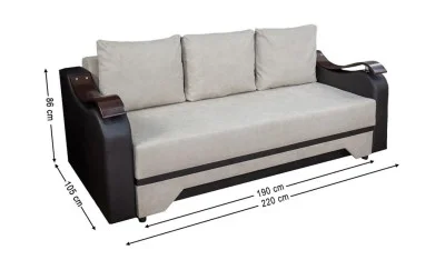 Canapea Extensibilă Sally Memory Max, Bej