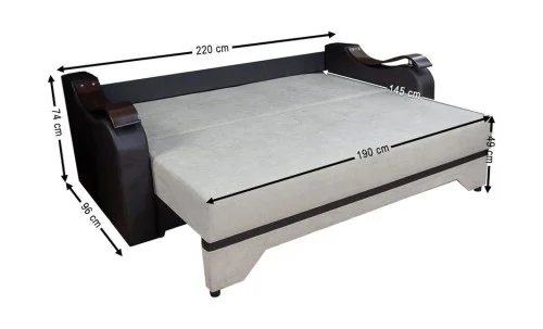 Canapea Extensibilă Sally Bonell Mini, Bej