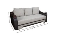 Canapea Extensibilă Sally Memory Mini, Bej închis 2