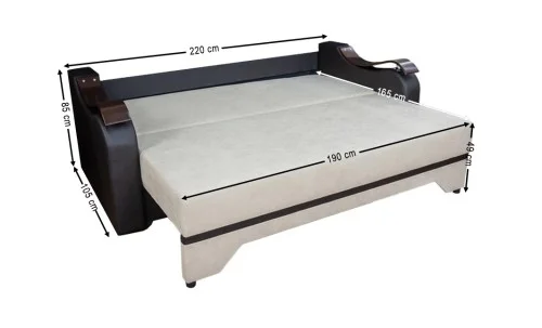 Canapea Extensibilă Sally Memory Max, Bej