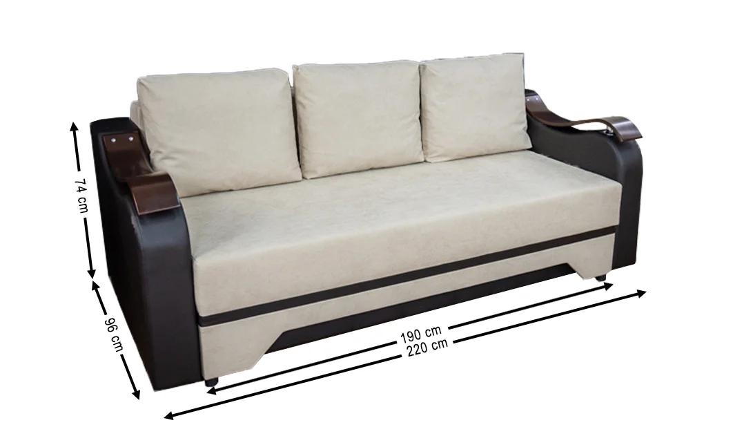 Canapea Extensibilă Sally Bonell Mini, Bej 2