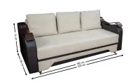 Canapea Extensibilă Sally Bonell Mini, Bej 2
