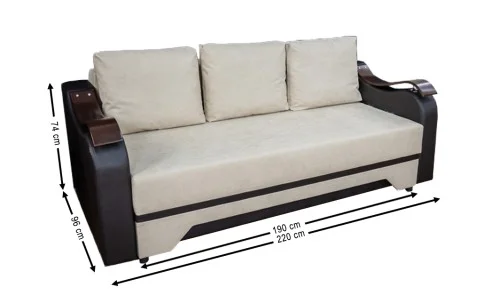 Canapea Extensibilă Sally Bonell Mini, Bej