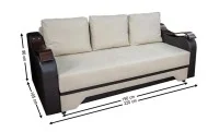 Canapea Extensibilă Sally Memory Max, Bej 2