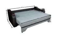 Canapea Extensibilă Sally Memory Max, Gri albastrui 6