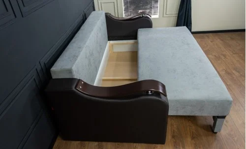 Canapea Extensibilă Sally Memory Mini, Gri albastrui