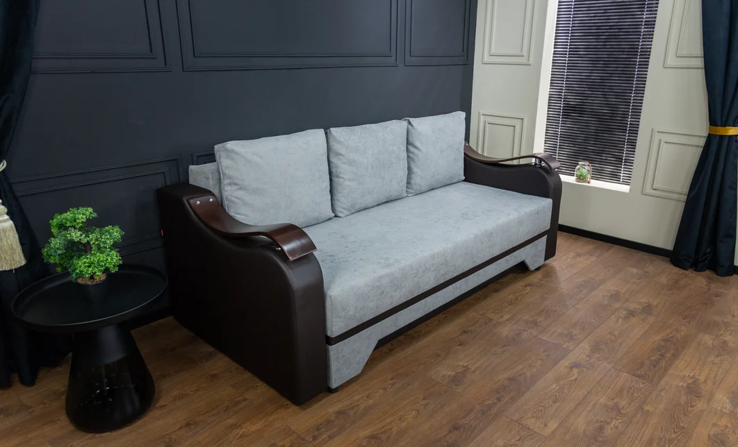Canapea Extensibilă Sally Memory Mini, Gri albastrui