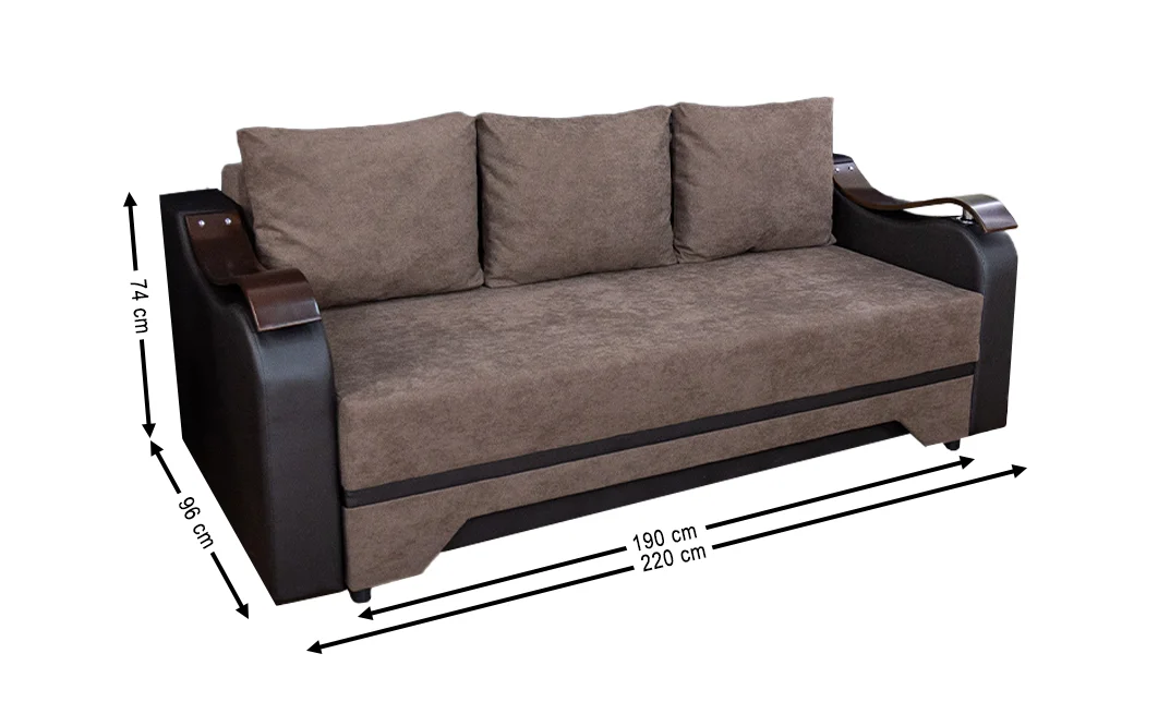 Canapea Extensibilă Sally Memory Mini, Maro 2
