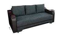 Canapea Extensibilă Sally Memory Mini, Gri inchis