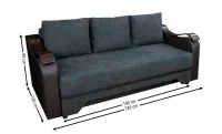 Canapea Extensibilă Sally Bonell Max, Gri inchis 2