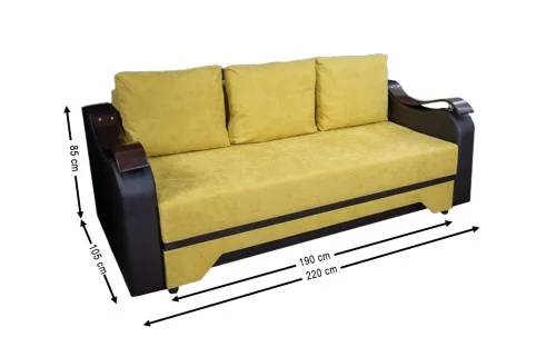 Canapea Extensibilă Sally Bonell Max, Mustar
