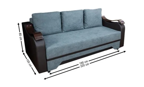 Canapea Extensibilă Sally Bonell Max, Gri antracit