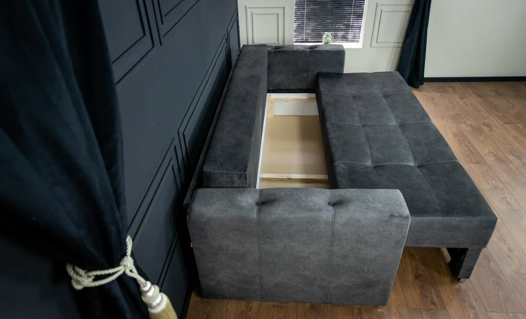 Canapea Extensibilă Vegas Bonell Mini, Gri inchis 7