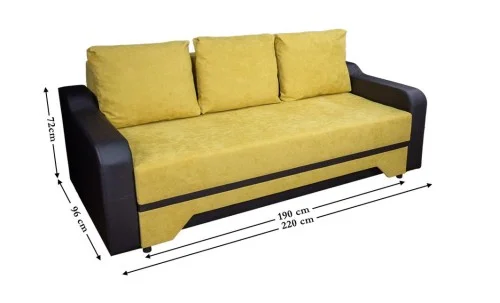 Canapea Extensibilă Royal Bonell Mini, Muștar