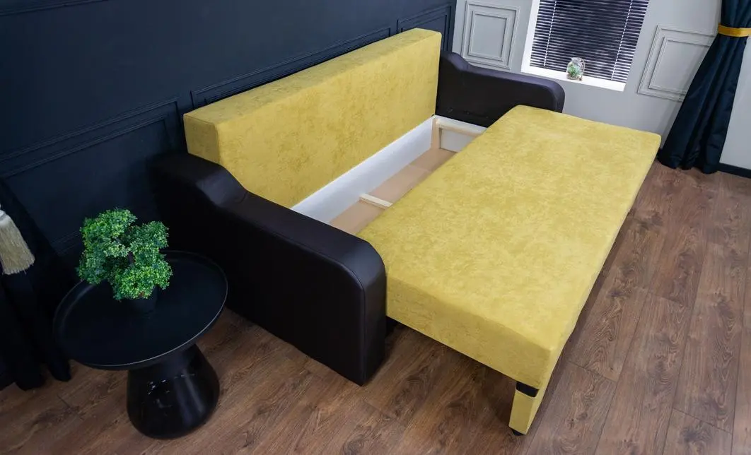 Canapea Extensibilă Royal Bonell Mini, Muștar 9