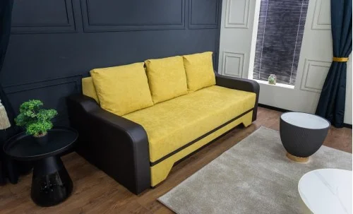 Canapea Extensibilă Royal Bonell Mini, Muștar