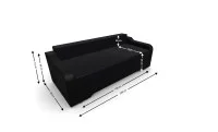 Canapea Extensibila Royal Mini, Negru 4