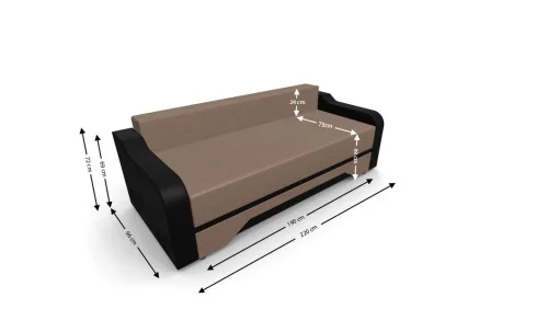 Canapea Extensibila Royal Mini, Maro