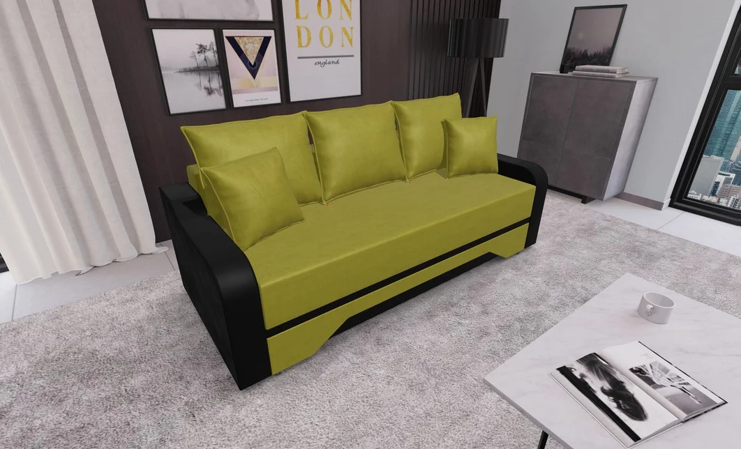 Canapea Extensibila Royal Mini, Verde masliniu 2