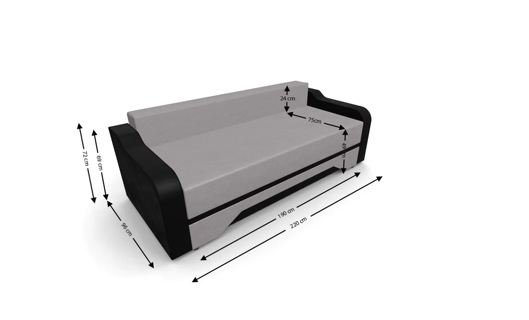 Canapea Extensibila Royal Mini, Bej 4