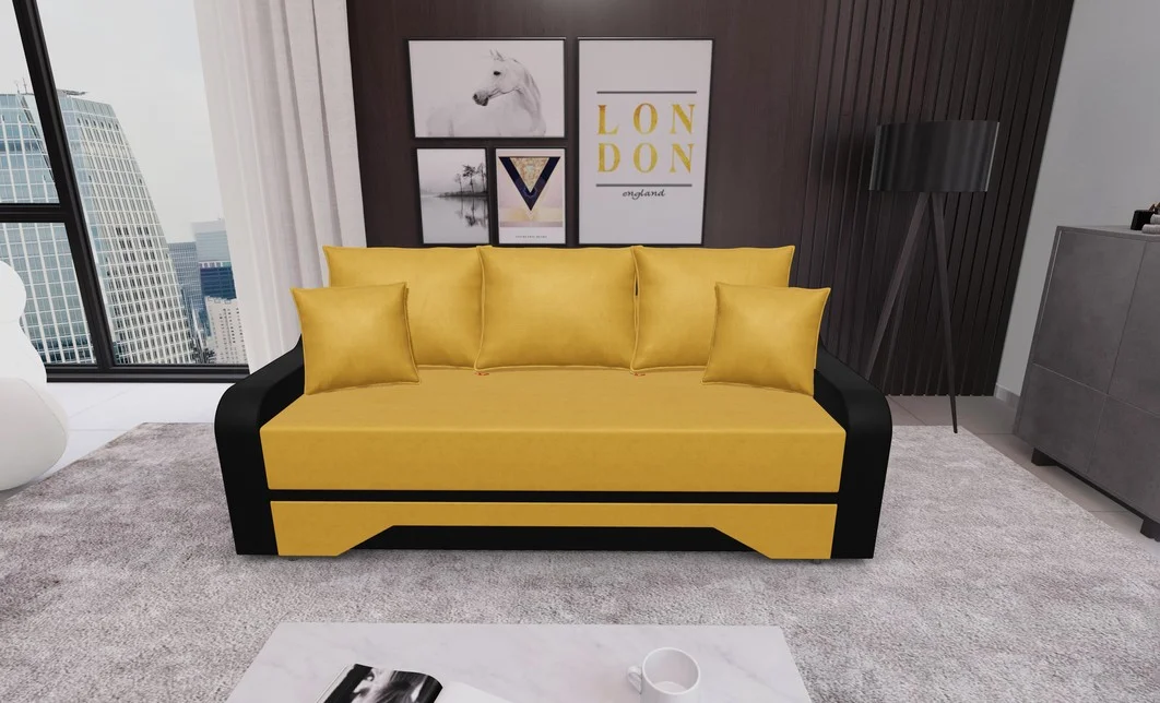 Canapea Extensibila Royal Mini, Galben 1