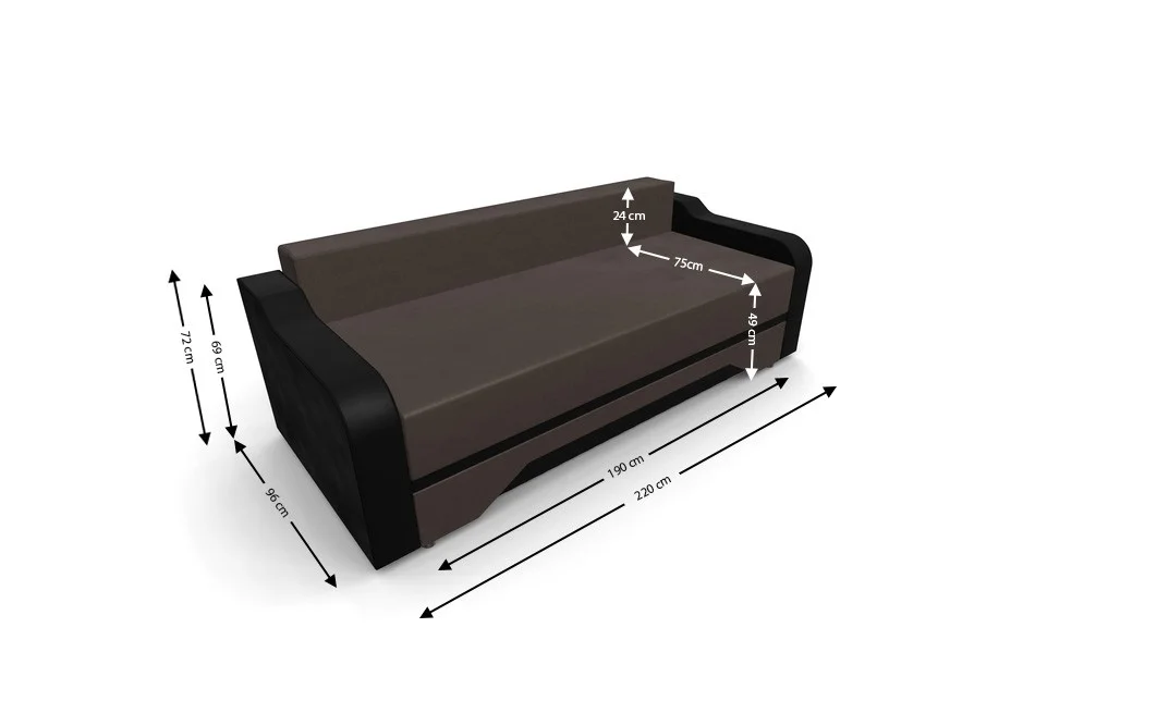 Canapea Extensibila Royal Mini, Maro 4