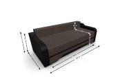 Canapea Extensibila Royal Mini, Maro inchis 4