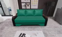 Canapea Extensibila Sally Mini, Verde/Negru