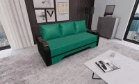 Canapea Extensibila Sally Mini, Verde/Negru 2
