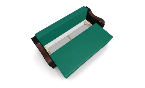 Canapea Extensibila Sally Mini, Verde/Negru