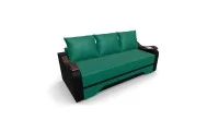 Canapea Extensibila Sally Mini, Verde/Negru 5