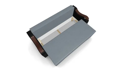 Canapea Extensibila Sally Mini, Gri albastrui/Negru