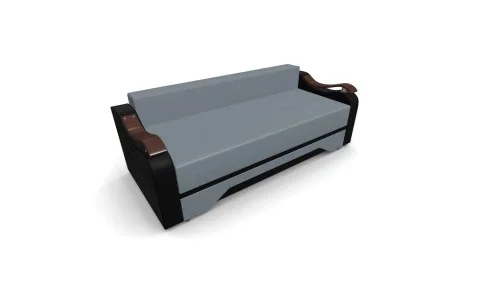 Canapea Extensibila Sally Mini, Gri albastrui/Negru